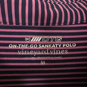 Men’s Vineyard Vines Sankaty Polo pink and navy stripes